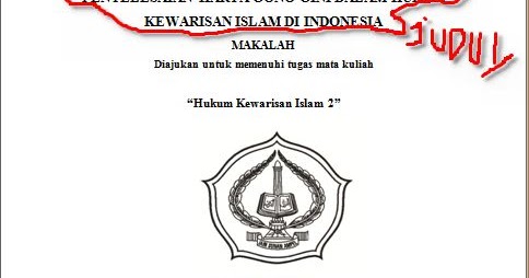 Sampul tugas makalah  Makalah Mustaqim - Contoh Makalah