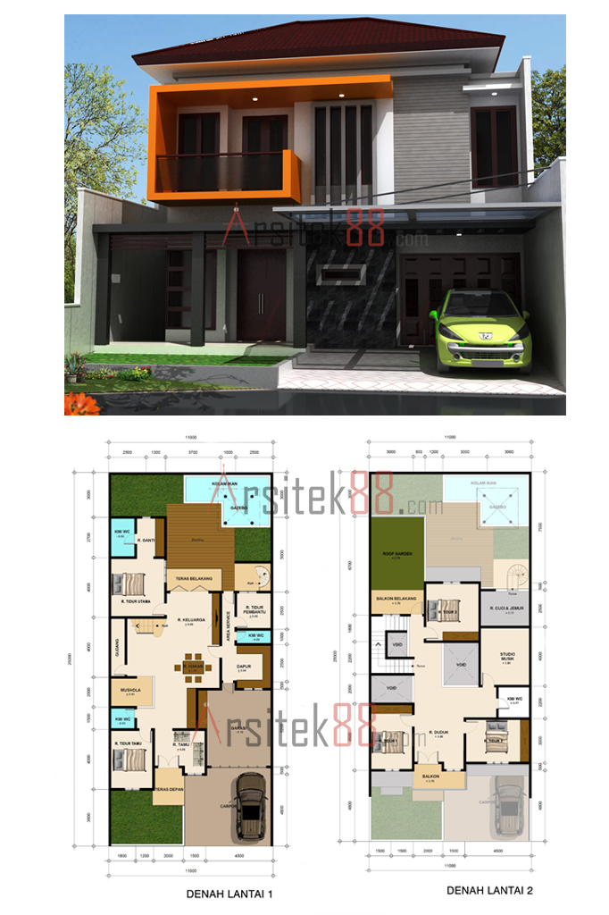 Desain Rumah  6x15 Dengan 3  Kamar  Tidur Feed News Indonesia