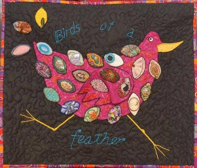 bead quilt, Birds of a Feather, by Mat-Su Valley Bead Society