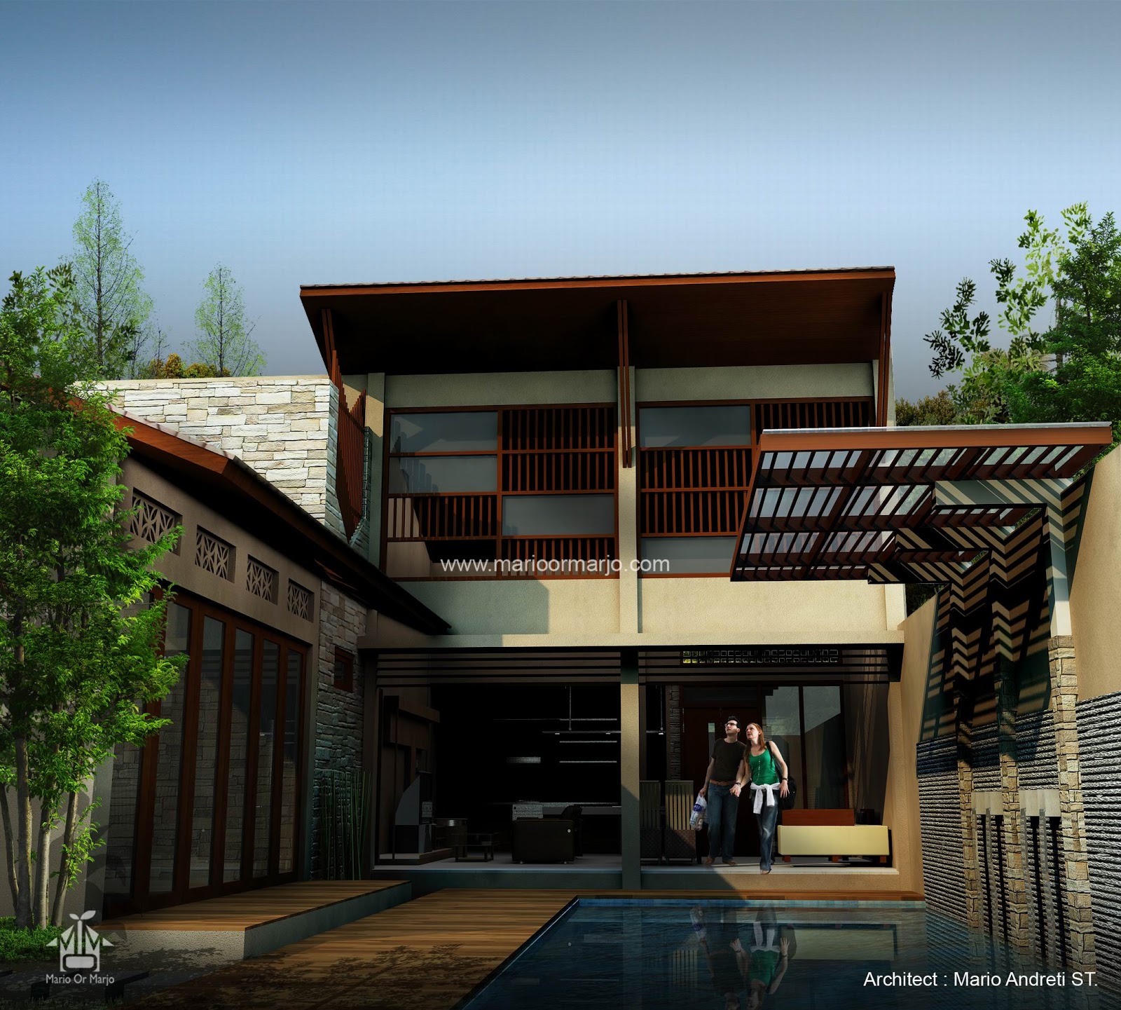 NEW DESAIN RUMAH LEBAR 4 METER PANJANG 10 METER 