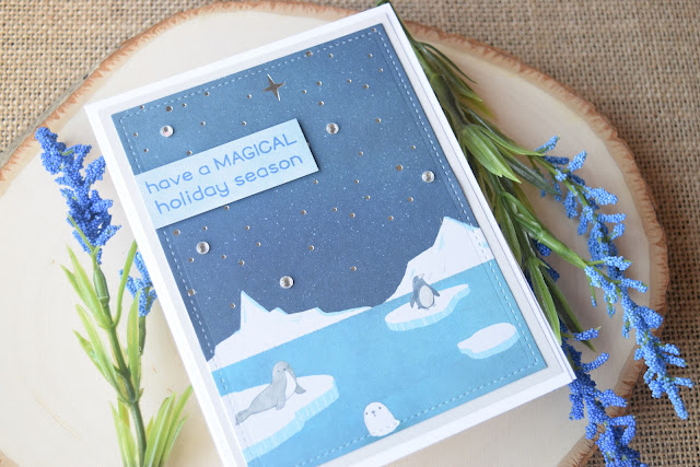 Christmas Card with Recollections Winter Dream by Jess Crafts