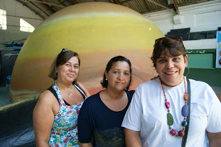 Educadoras do Centro Educacional Helena Paula Tavares ficaram encantadas com a visita