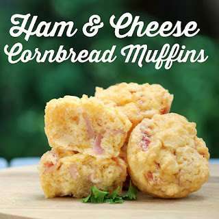 Healthy Ham and Cheese Cornbread Muffins Recipe