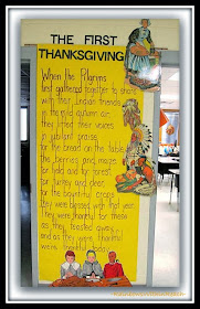 The First Thanksgiving Poem as Classroom Door Decoration via RainbowsWithinReach