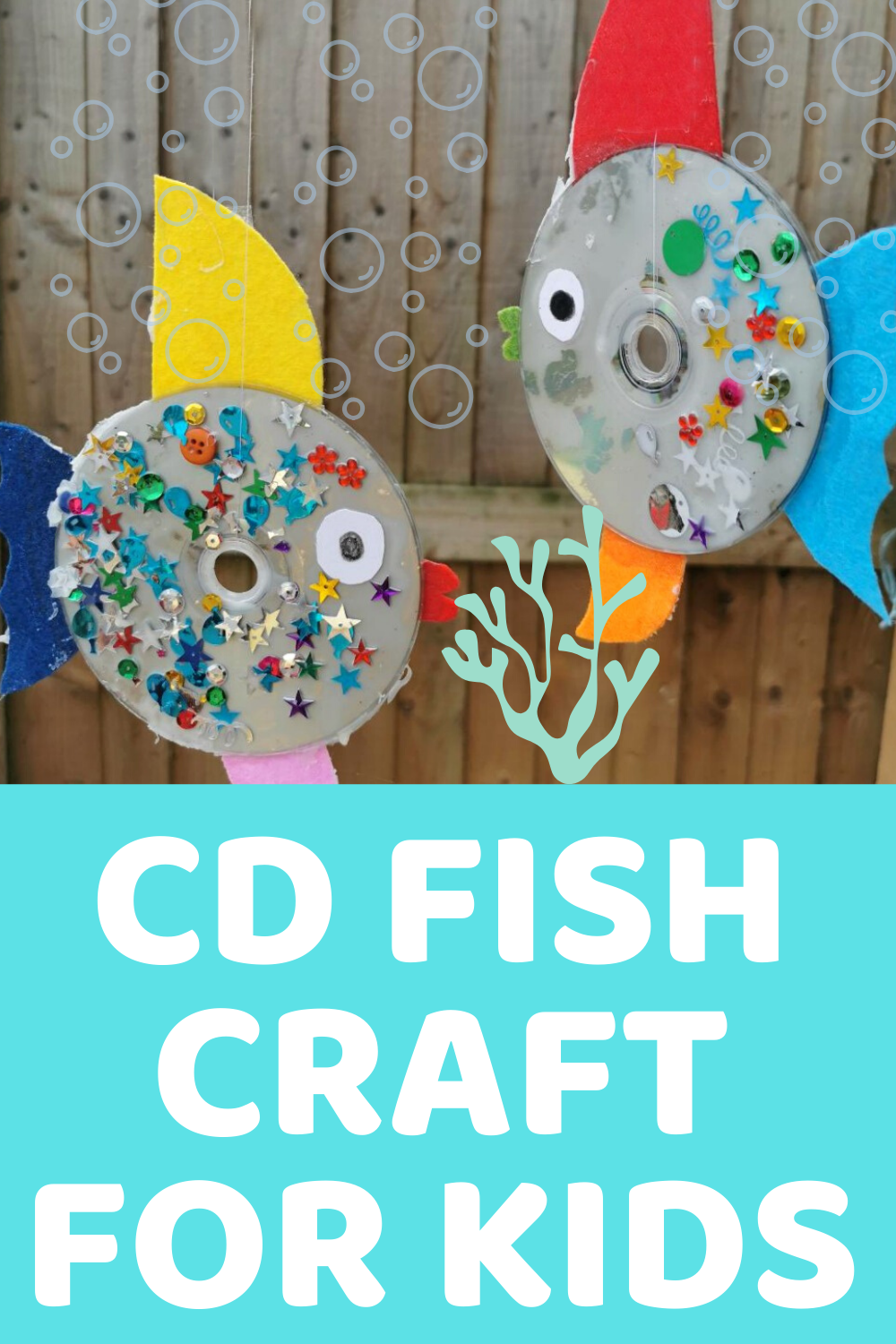 Under The Sea Themed Crafts For Kids - CD Fish Craft