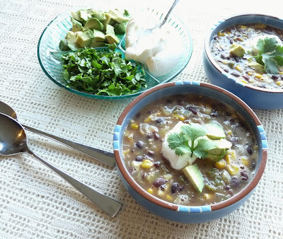 Black Bean, Corn, & Tomatillo Soup