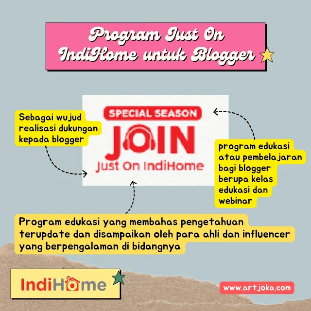 Just On IndiHome untuk Blogger