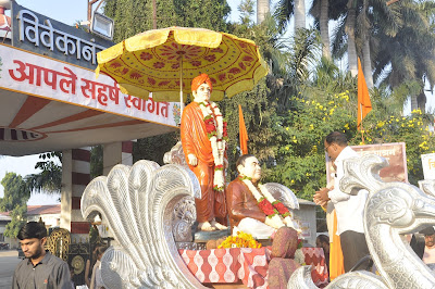 विवेकानंद नगरी ते ब्रम्हतीर्थ रथयात्रेचे उत्स्फुर्त स्वागत