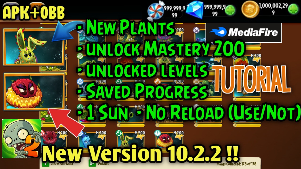 Plants vs Zombies 2 Mod Apk 11.0.1 (Mod Menu)