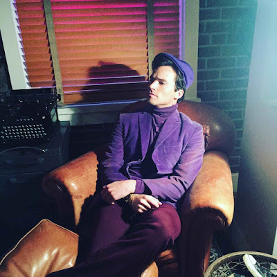 Ian Harding (Ezra) PLL behind-the-scenes photo filming 7x05 and 7x06