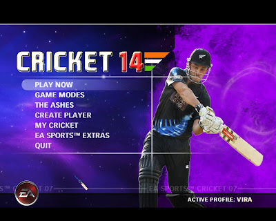 Cricket 14 Menu for EA Cricket 07