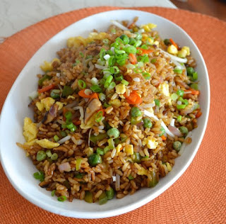 Quick vegetarian fried rice