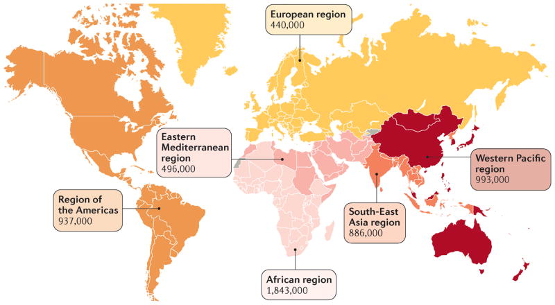 梅毒全球发病率
