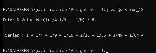 Write a java program with object will do the sum of 1 + 1/4 + 1/7 + 1/9 + ........ + 1/n,Java program