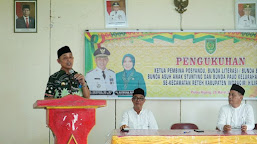 PJ Bupati Inhil H.Herman SE MT Menghadiri Pengukuhan Ketua Pembina Posyandu,Kelurahan dan Desa Se-Kecamatan Reteh