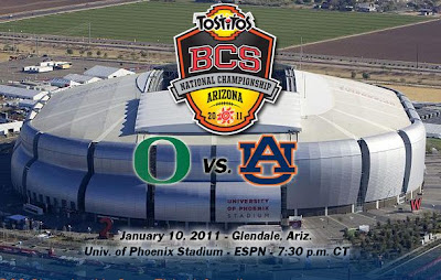 BCS Championship Game Time Live Updates, Auburn Tigers vs Oregon Ducks 2011, BCS National Championship 2011