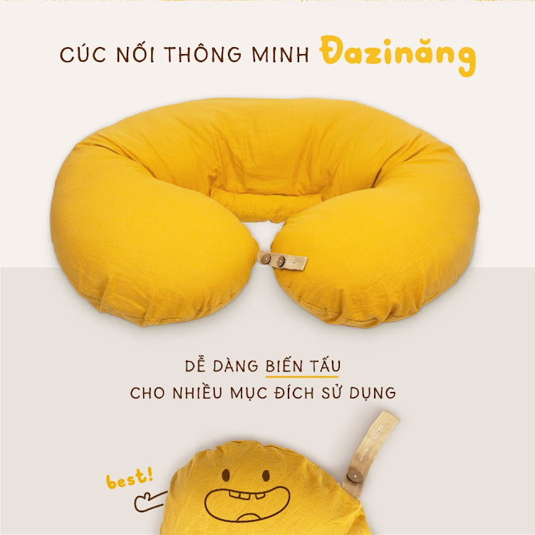 [A159] Gối bầu đa năng mẹ ngủ ngon con thông minh vượt trội