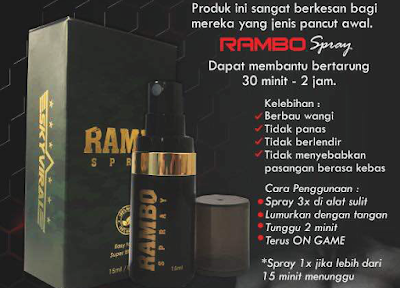 Tahan Lama 2 Minit Terus On Rambo Spray  Koleksi Ubat 