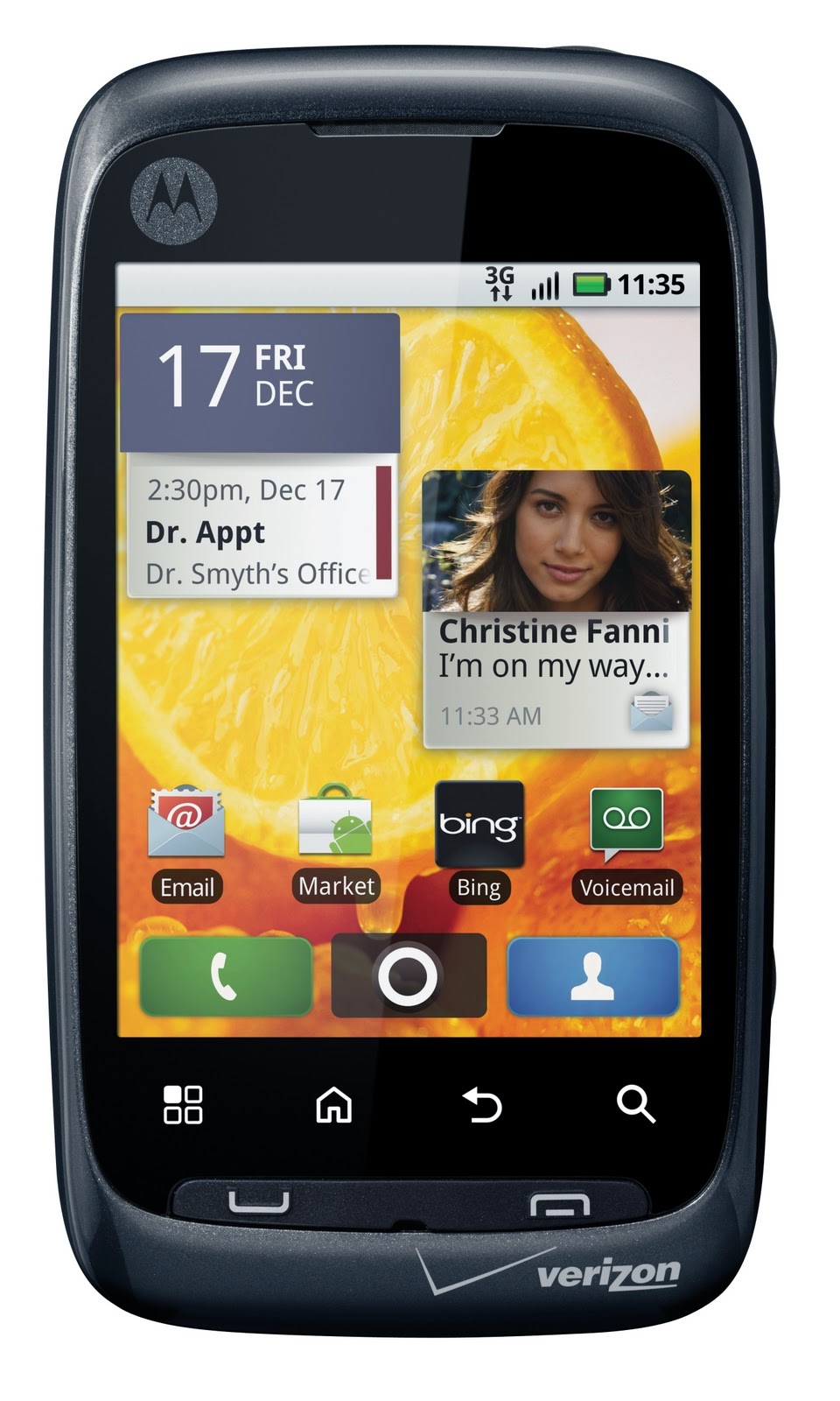 motorola citrus snap on crystal