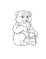 דוב קוטב חמוד לצביעה