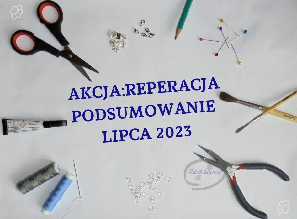 Akcja:Reperacja u Adzika - Podsumowanie lipca na blogu DIY