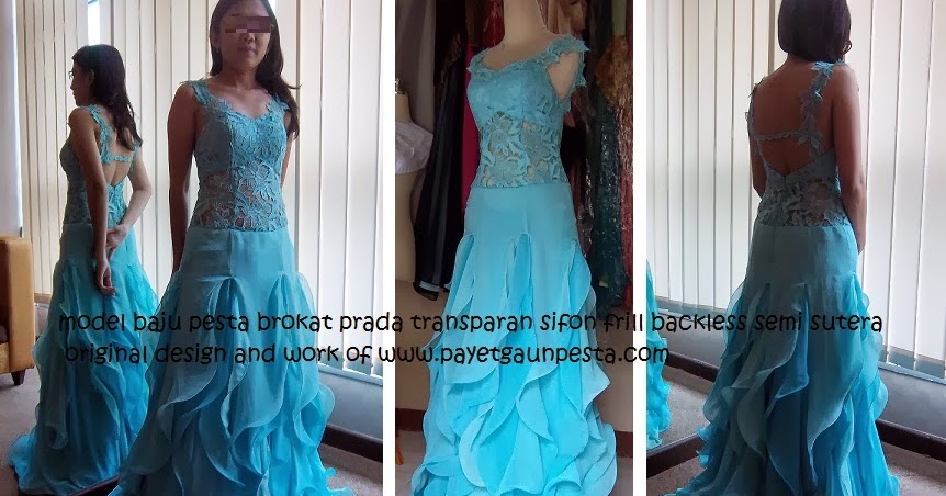 Payet Gaun Pesta  Desain Baju  Pesta  Kebaya Modern dan 