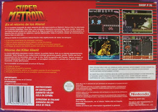 Super Metroid - Caja detrás