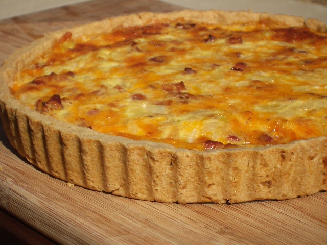 Bacon And Cheddar Quiche1