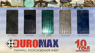 Polycarbonate duromax clear
