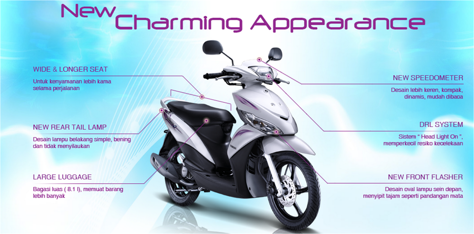 Motor Matic Injeksi Irit Harga Murah Yamaha Mio J Info Menarik