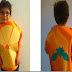 Disfraz casero de naranja en foam y fieltro