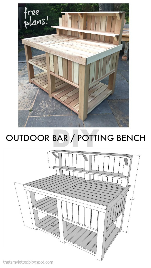 That's My Letter: Outdoor Bar / Potting Bench