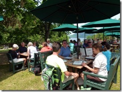Lunch at Jordan Pond House