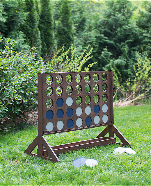 oversized outdoor connect four yard game