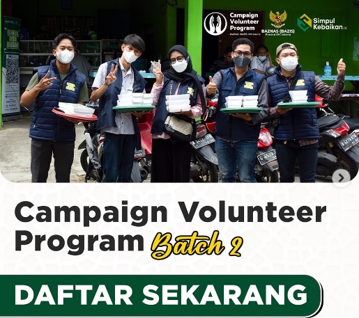 Lowongan Relawan Digital BAZNAS Bazis DKI Campaign Volunteer Program Batch 2