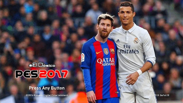 PES 2017 El Clasico (Ronaldo and Messi) Start Screen by Iqbal Pratama