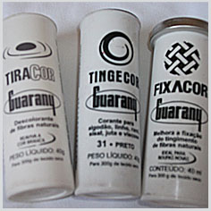 embalagens de tira cor, corante e fixa cor para tecido