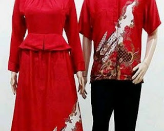 model baju batik kombinasi berpasangan