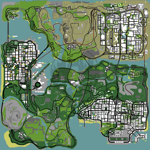 San Andreas Map