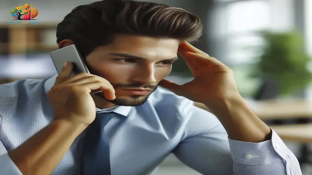 شخص يفكر بهدوء ويتعامل بشكل بناء مع النقد السلبي في بيئة عمل