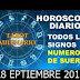 HORÓSCOPO 28 SEPTIEMBRE 2017 Y NÚMEROS DE LA SUERTE