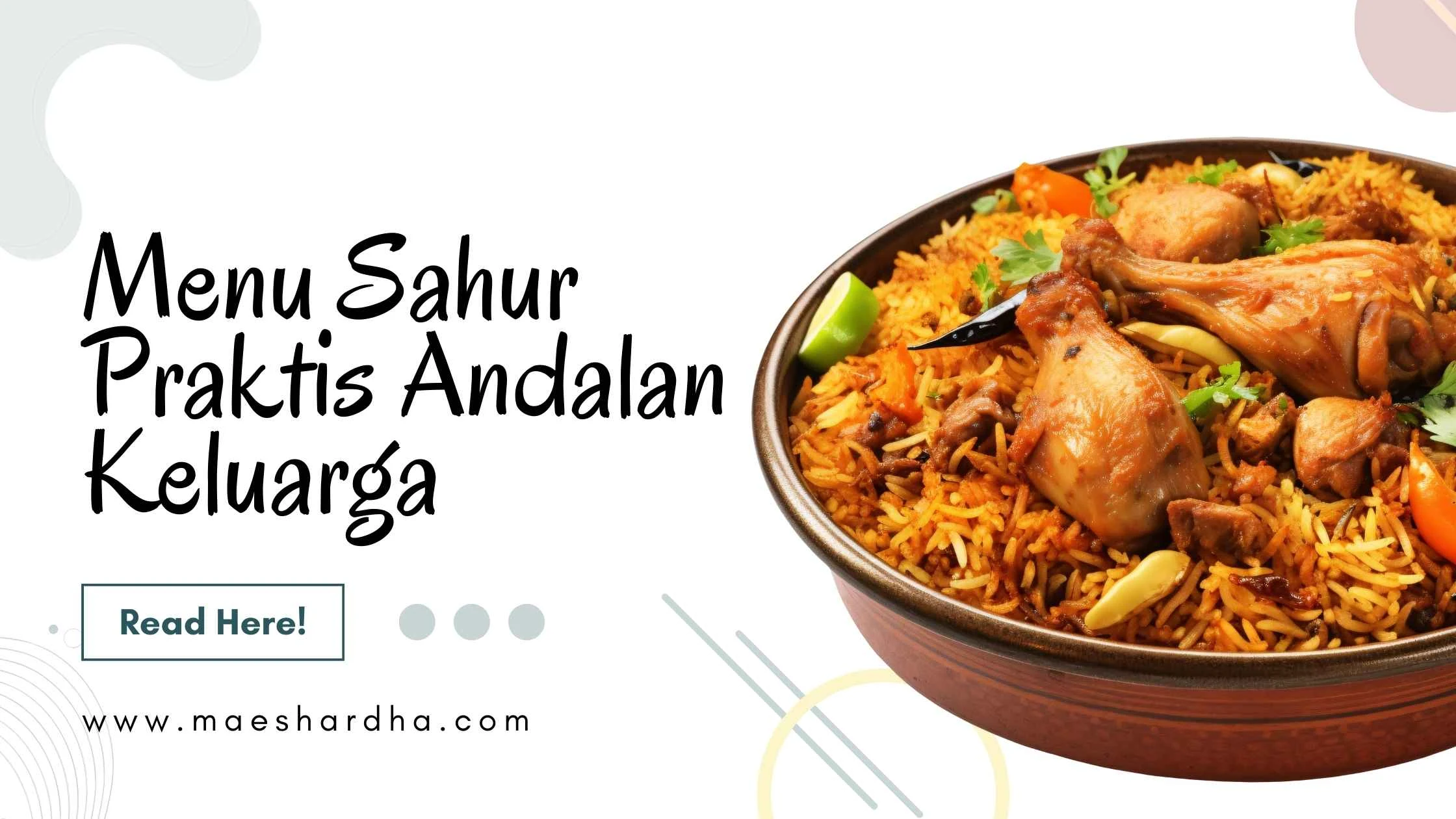 Menu Sahur Praktis Andalan Keluarga