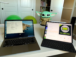 iPad, MacBook and Baby Yoda