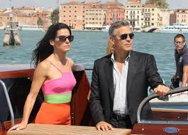  George Clooney HD With Wife In sea Images