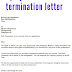 employment contract termination letter