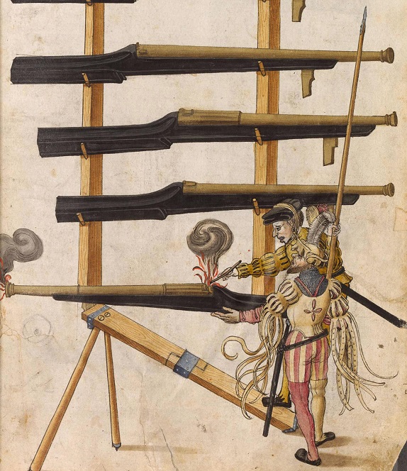 Kriegsbuch: Two 16th Century "Doppelhaken"