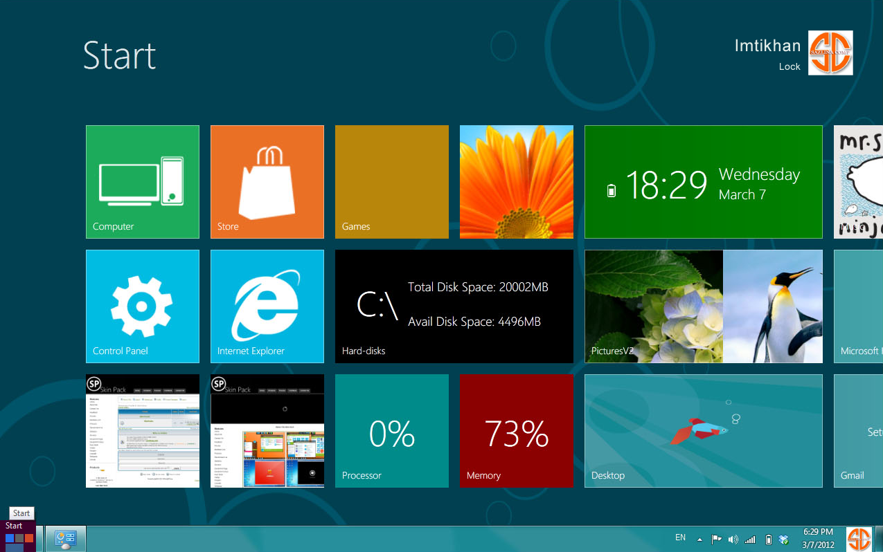 Windows 8 Skin Pack 12 for Windows 7