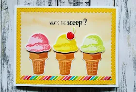 Sunny Studio Stamps: Two Scoops Customer Card Share by Judy Tuck