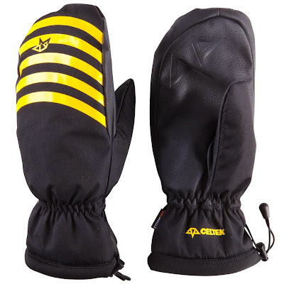 Celtek Bitten by a Mitten Wu Tang Stripe, Snowboarding gloves, gloves,