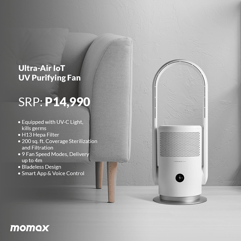 MOMAX Ultra-Air IoT UV Purifying Fan